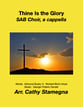 Thine Is the Glory (SAB Choir, a cappella) SAB choral sheet music cover